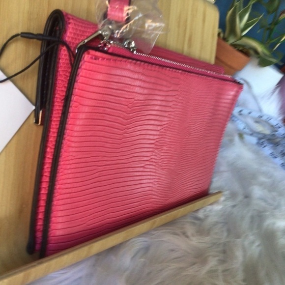 ZARA Pink Leather Purse NWT - Picture 9 of 11